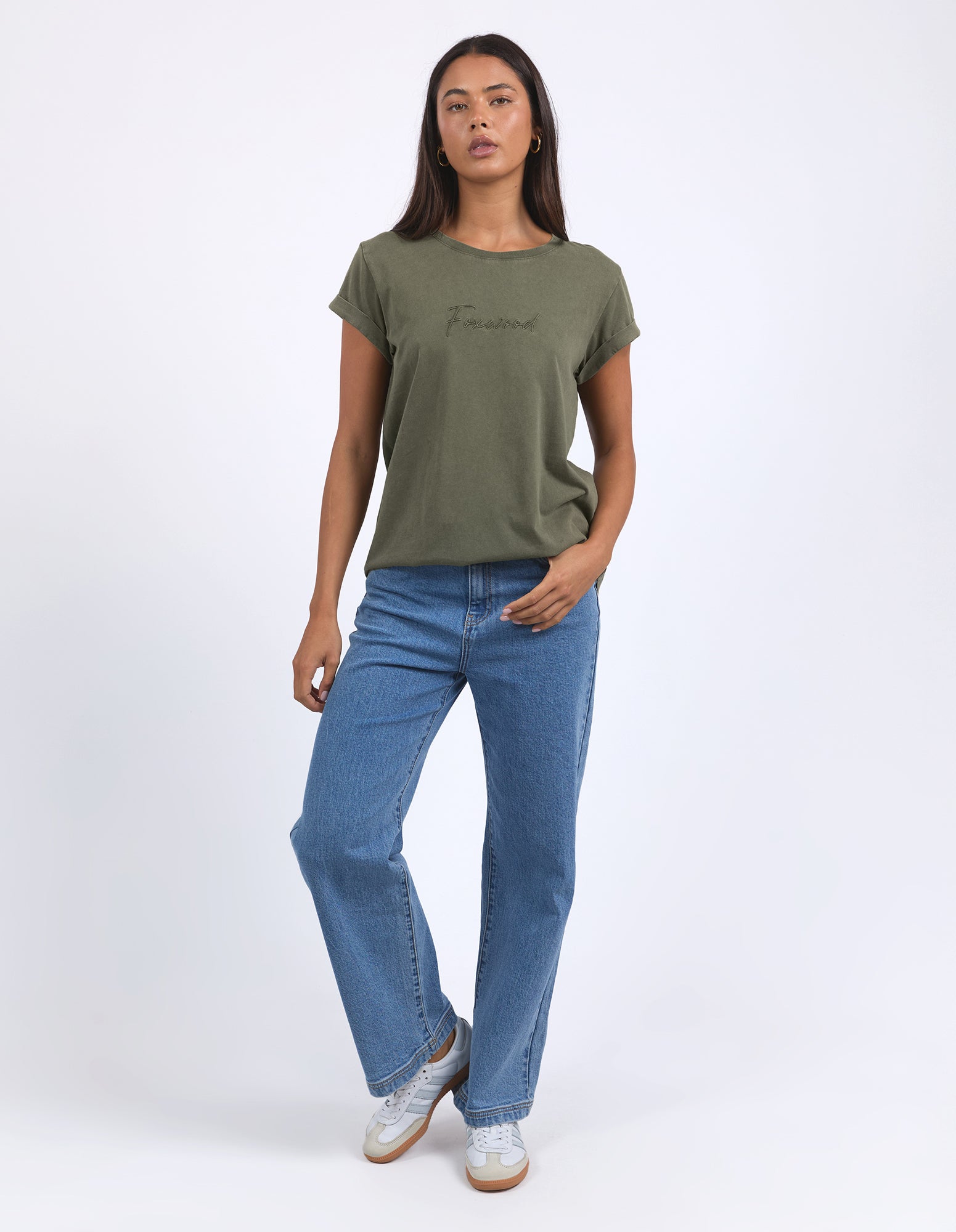 Signature Tee / Khaki | Foxwood Foxwood
