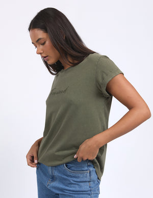 Signature Tee / Khaki | Foxwood Foxwood