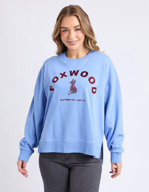 Effortless Contrast Crew / Azurine Blue | Foxwood Foxwood