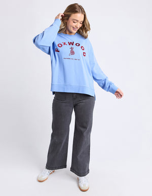Effortless Contrast Crew / Azurine Blue | Foxwood Foxwood