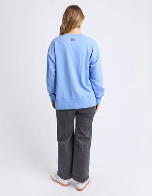 Effortless Contrast Crew / Azurine Blue | Foxwood Foxwood
