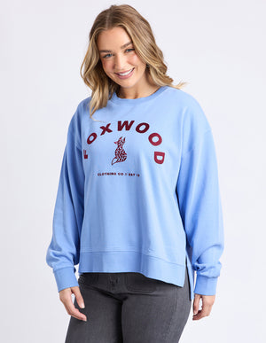 Effortless Contrast Crew / Azurine Blue | Foxwood Foxwood