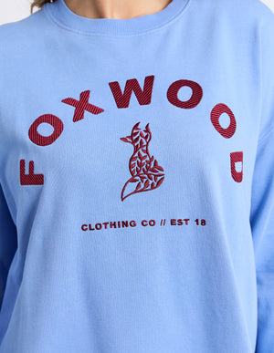 Effortless Contrast Crew / Azurine Blue | Foxwood Foxwood