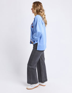 Effortless Contrast Crew / Azurine Blue | Foxwood Foxwood