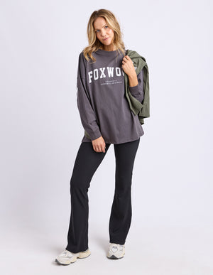 Interval Long Sleeve / Charcoal - White | Foxwood Foxwood