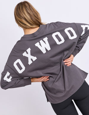 Interval Long Sleeve / Charcoal - White | Foxwood Foxwood