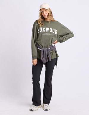 Interval Long Sleeve / Khaki - White | Foxwood Foxwood