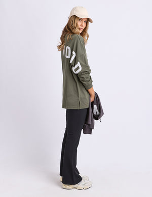 Interval Long Sleeve / Khaki - White | Foxwood Foxwood