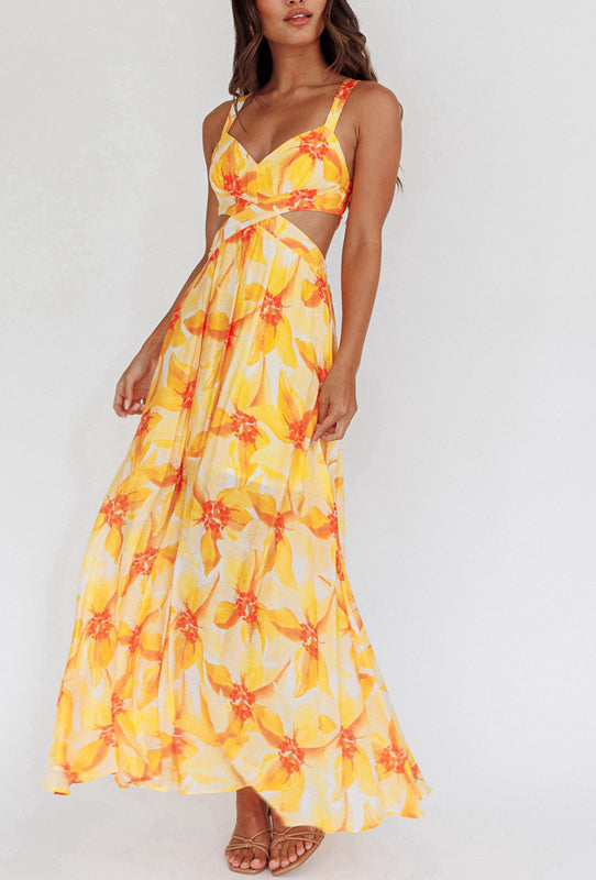 Sunset Serenade Dress | Yellow Not specified