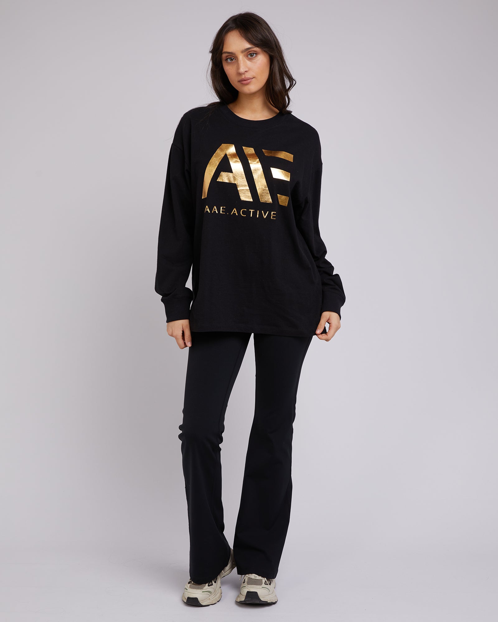 Base Long Sleeve Tee- Black | All About Eve All About Eve