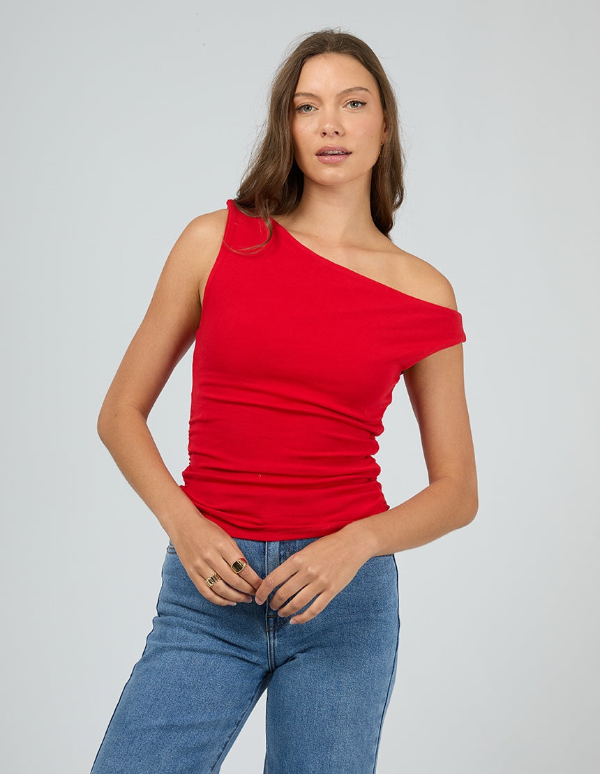 Kylie Off Shoulder Top / Red | All About Eve All About Eve