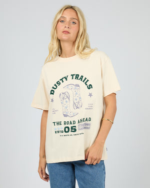 Dusty Trails Relaxed Tee / Vanilla | All About Eve All About Eve