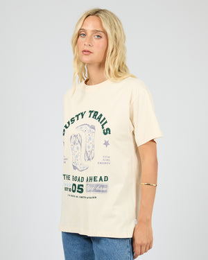 Dusty Trails Relaxed Tee / Vanilla | All About Eve All About Eve