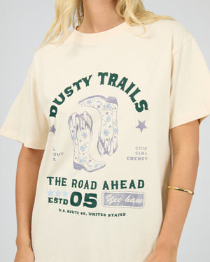 Dusty Trails Relaxed Tee / Vanilla | All About Eve All About Eve