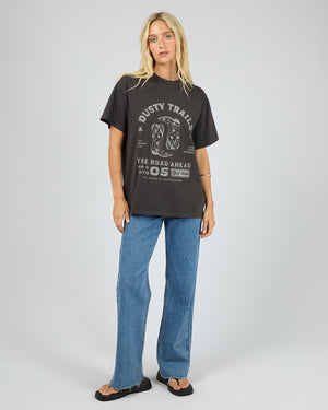 Dusty Trails Relaxed Tee / Washed Black | All About Eve All About Eve