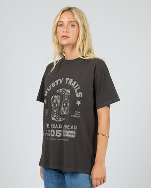 Dusty Trails Relaxed Tee / Washed Black | All About Eve All About Eve