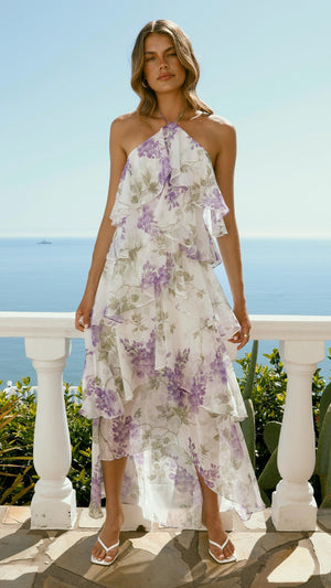 Ethereal Maxi Dress / Lilac Floral | Saints & Secrets Saints & Secrets