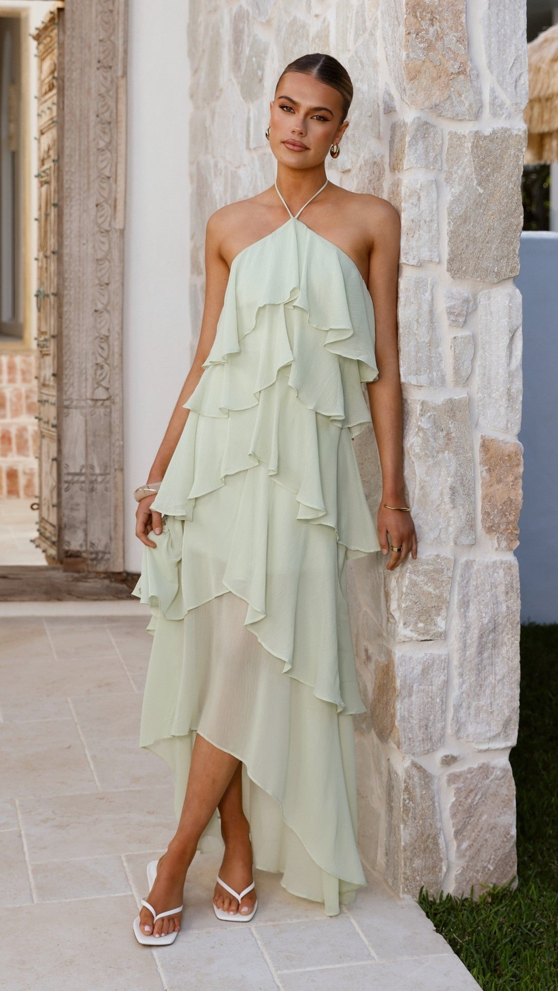 saints secrets white dress Ethereal Maxi Dress / Sage | Saints & Secrets