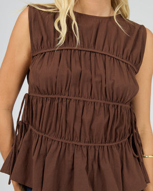 Lou Lou Tie Top / Brown | All About Eve All About Eve