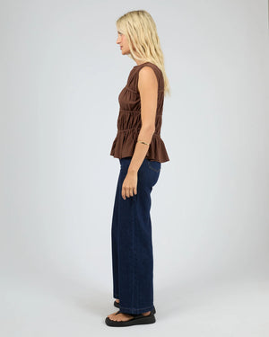 Lou Lou Tie Top / Brown | All About Eve All About Eve