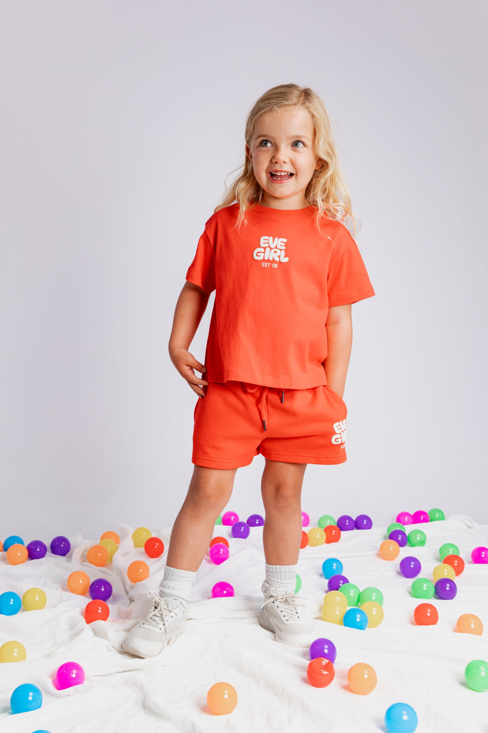 Sports Club Fleece Short / Red | Eve Girl Eve Girl