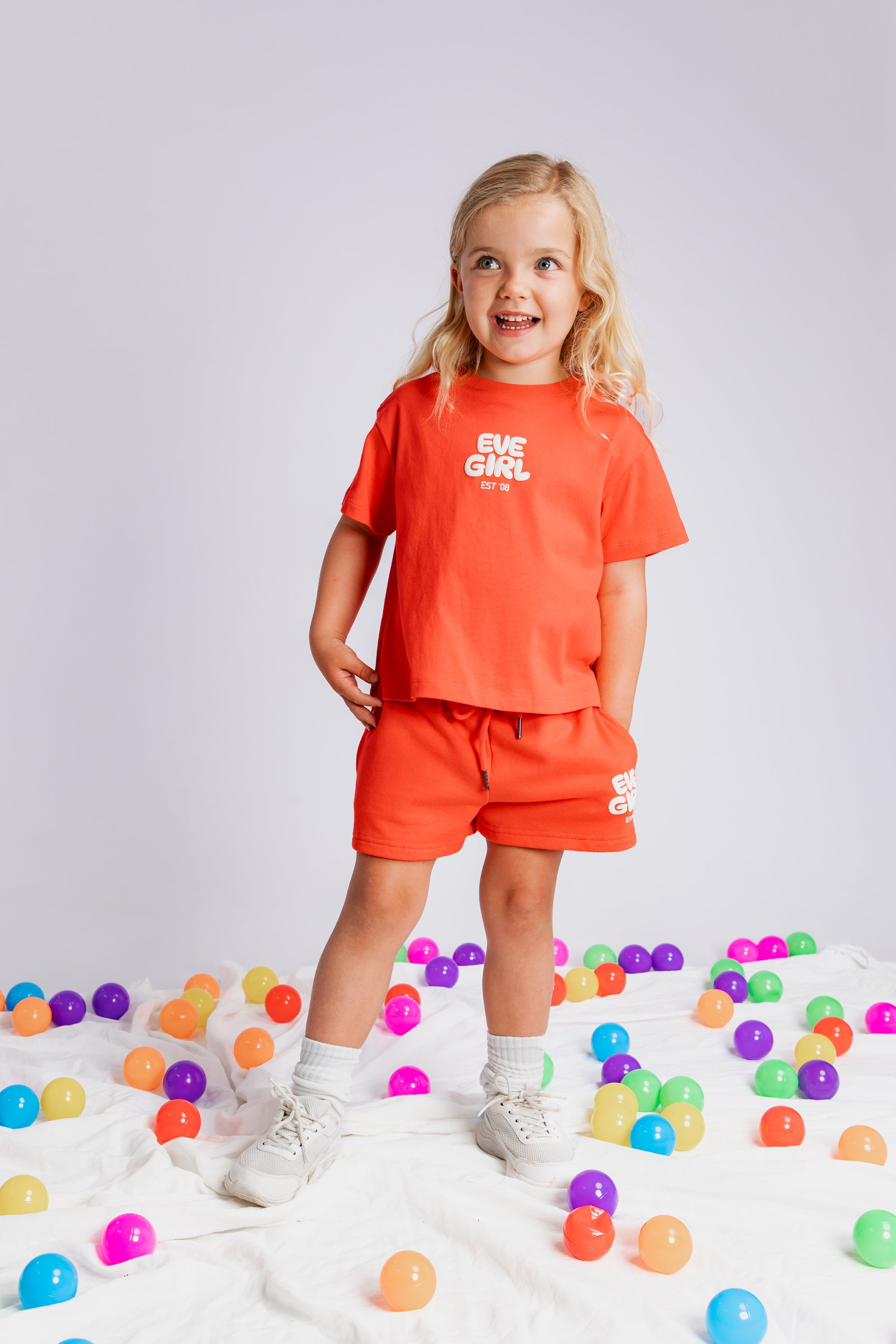 Sports Club Fleece Short / Red | Eve Girl Eve Girl