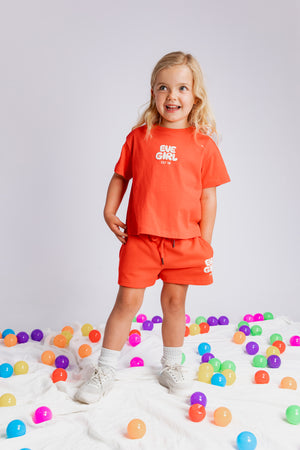 Sports Club Fleece Short / Red | Eve Girl Eve Girl