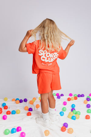 Sports Club Fleece Short / Red | Eve Girl Eve Girl