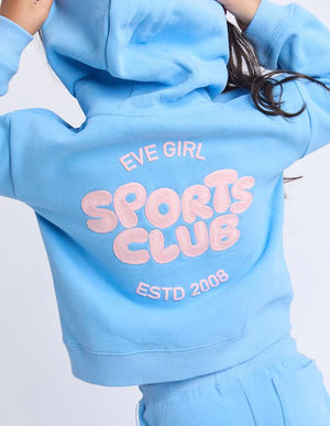 Sports Club Hoodie / Blue | Eve Girl Eve Girl