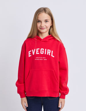 Performance Hoodie / Red w/ white | Eve Girl