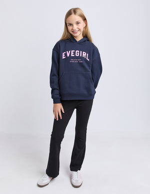 Performance Hoodie / Navy w/ Pink | Eve Girl