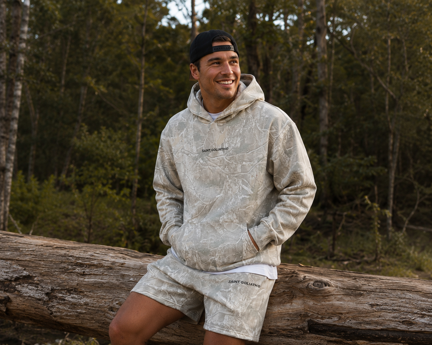 Tree Camo Hoodie / Multicoloured | St Goliath Mens St Goliath