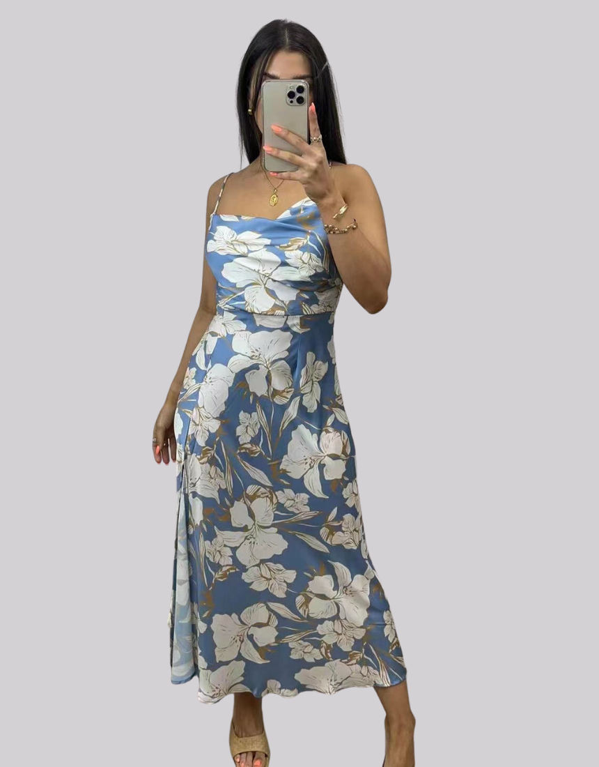 Carrie Dress | Blue Floral Not specified