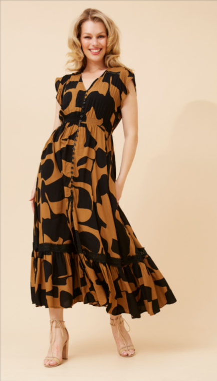 Celeste Maxi Dress / Toffee Caroline K Morgan