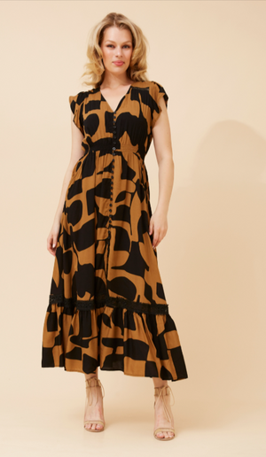 Celeste Maxi Dress / Toffee Caroline K Morgan