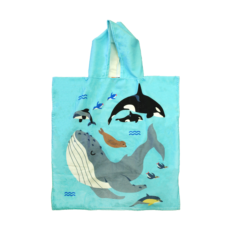Kids Towel Hoodie | Under the Sea Age 5-7 Moana Road