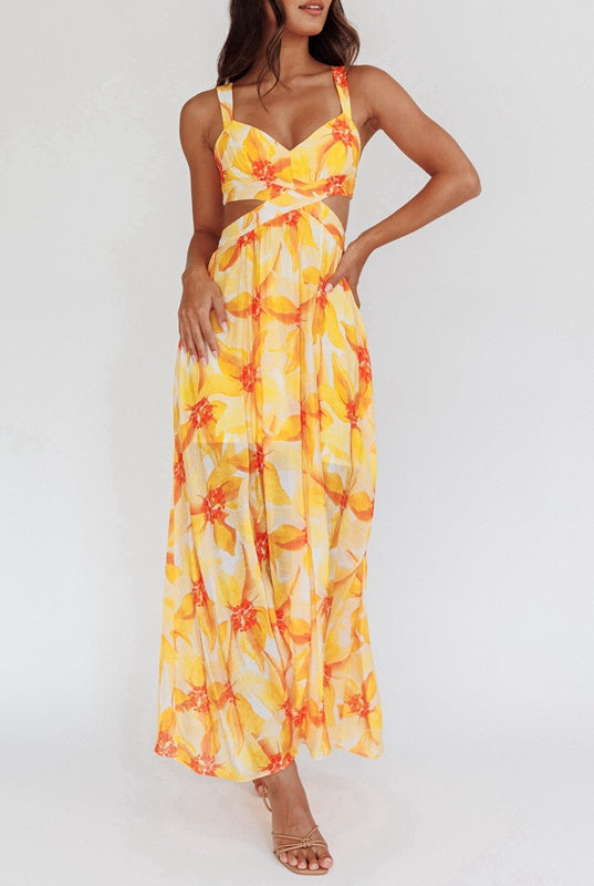 Sunset Serenade Dress | Yellow Not specified