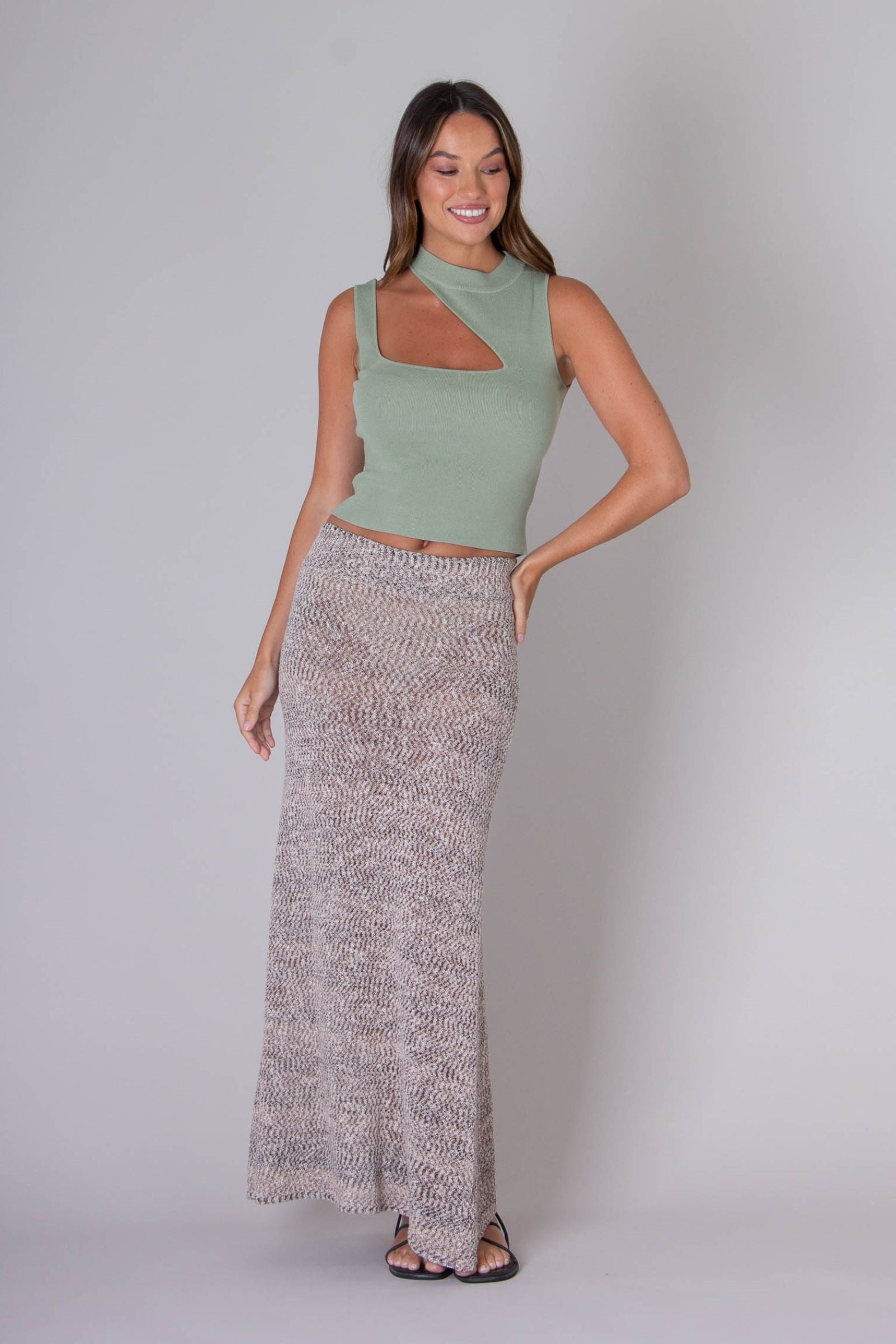 Arena Top | Sage Green Rose Bullet