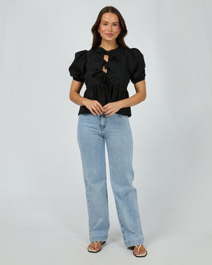 Aftersun Linen Top / Black | Silent Theory Silent Theory