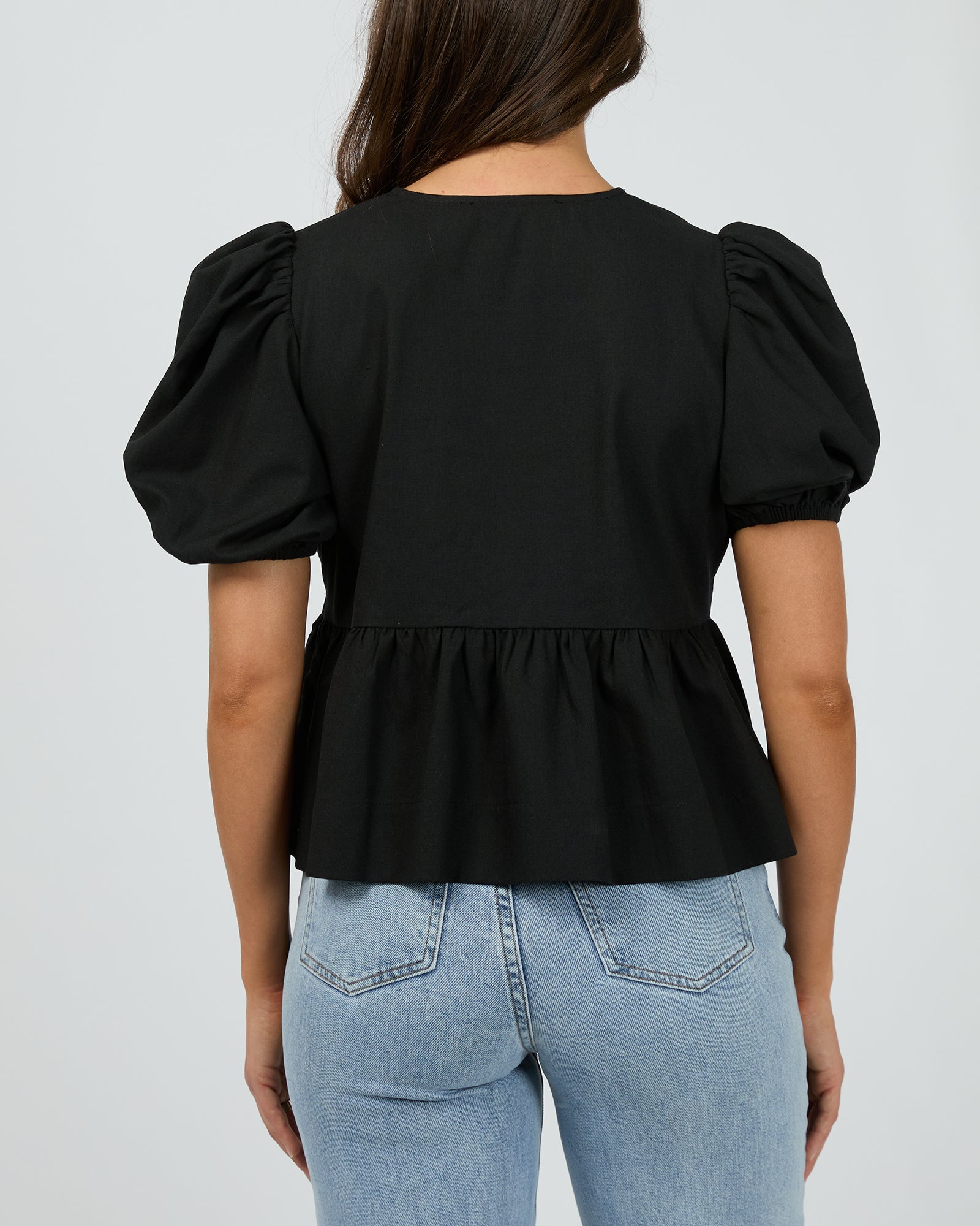 Aftersun Linen Top / Black | Silent Theory Silent Theory