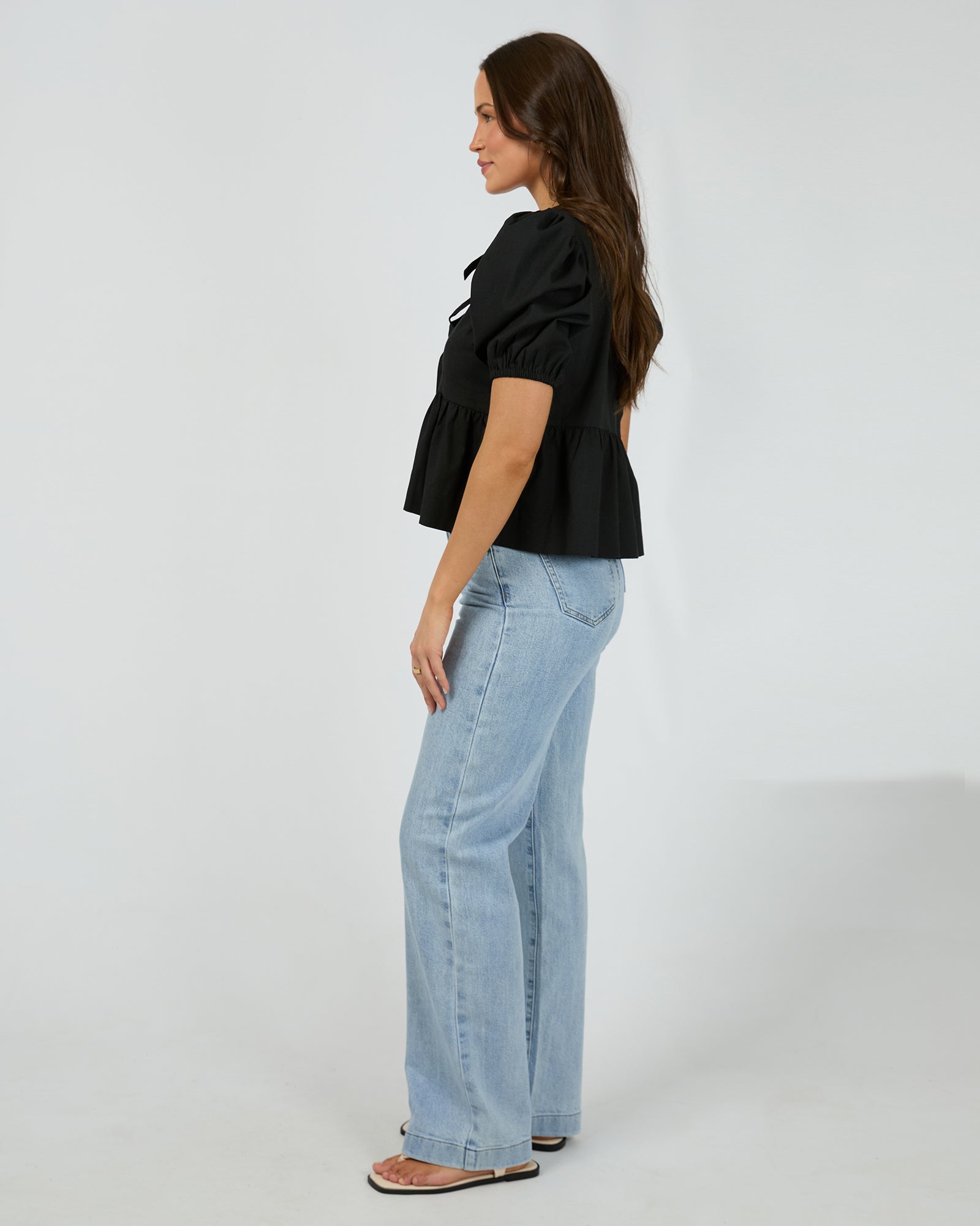 Aftersun Linen Top / Black | Silent Theory Silent Theory