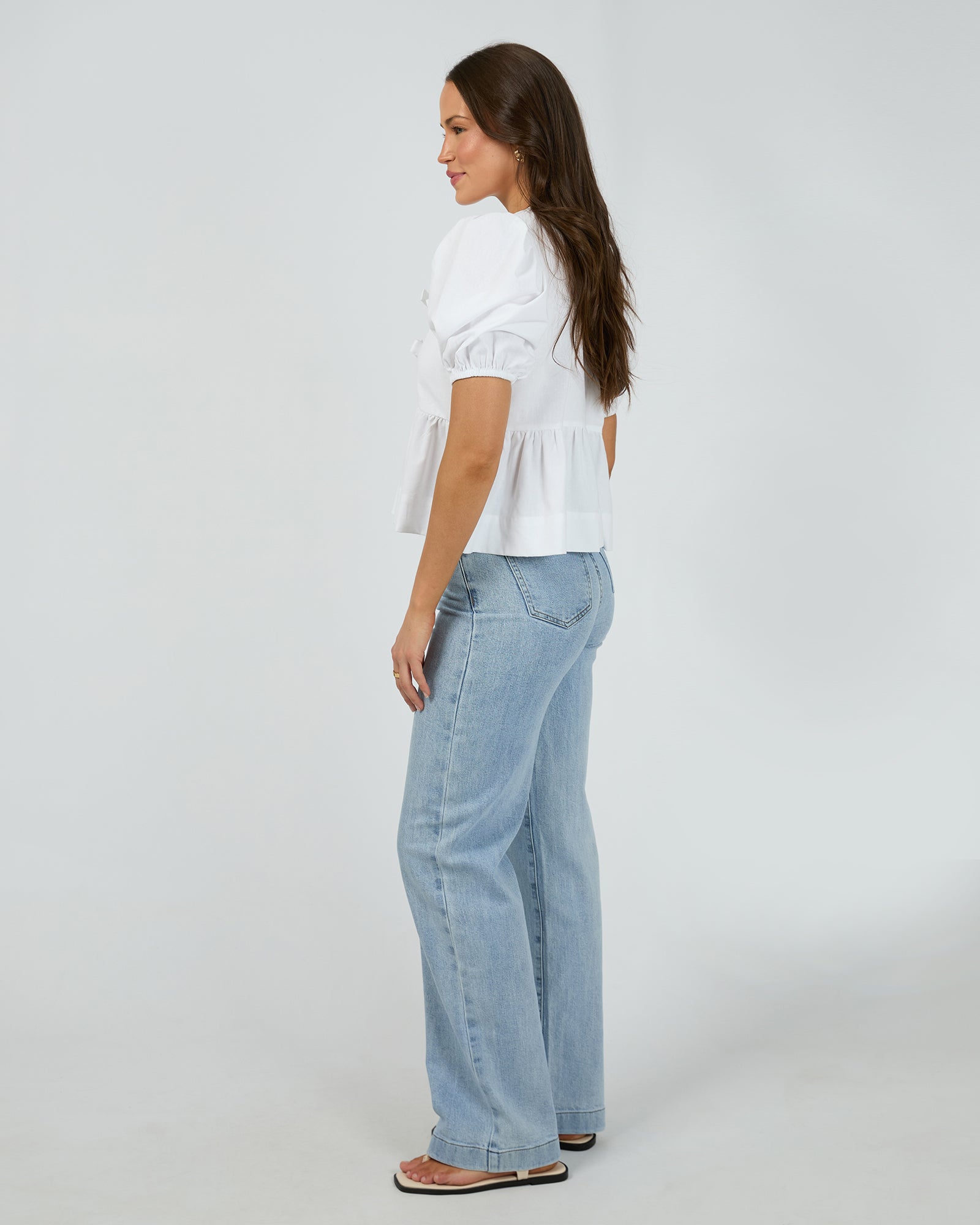 Aftersun Linen Top / White | Silent Theory Silent Theory