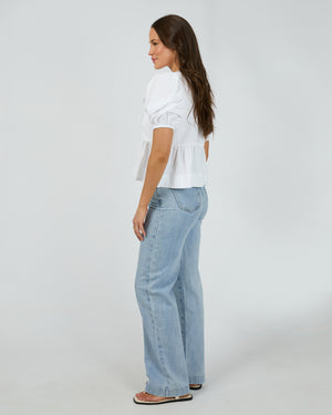 Aftersun Linen Top / White | Silent Theory Silent Theory