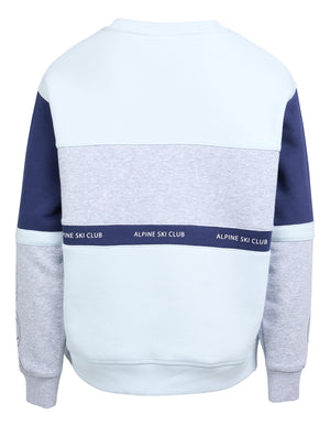 Alpine Panneled Crew / Blue | Eve Girl Eve Girl