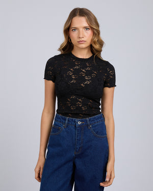 Anella Lace Top / Black | Silent Theory Silent Theory
