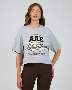 Athletica Relaxed Crop Tee / Grey Marle All About Eve