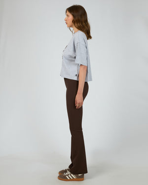 Athletica Relaxed Crop Tee / Grey Marle All About Eve