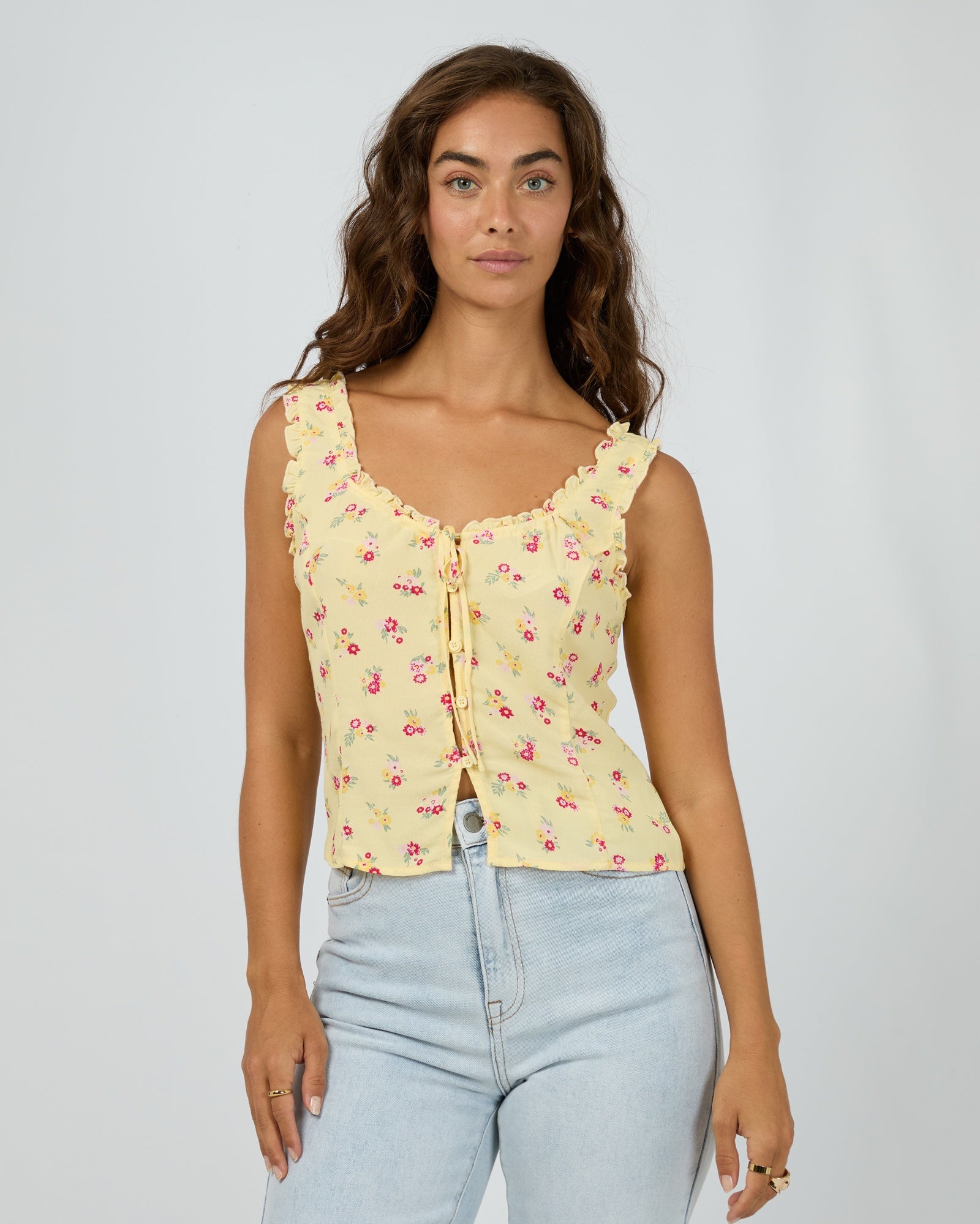 Birdie Top Yellow Print / All About Eve All About Eve