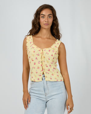 Birdie Top Yellow Print / All About Eve All About Eve