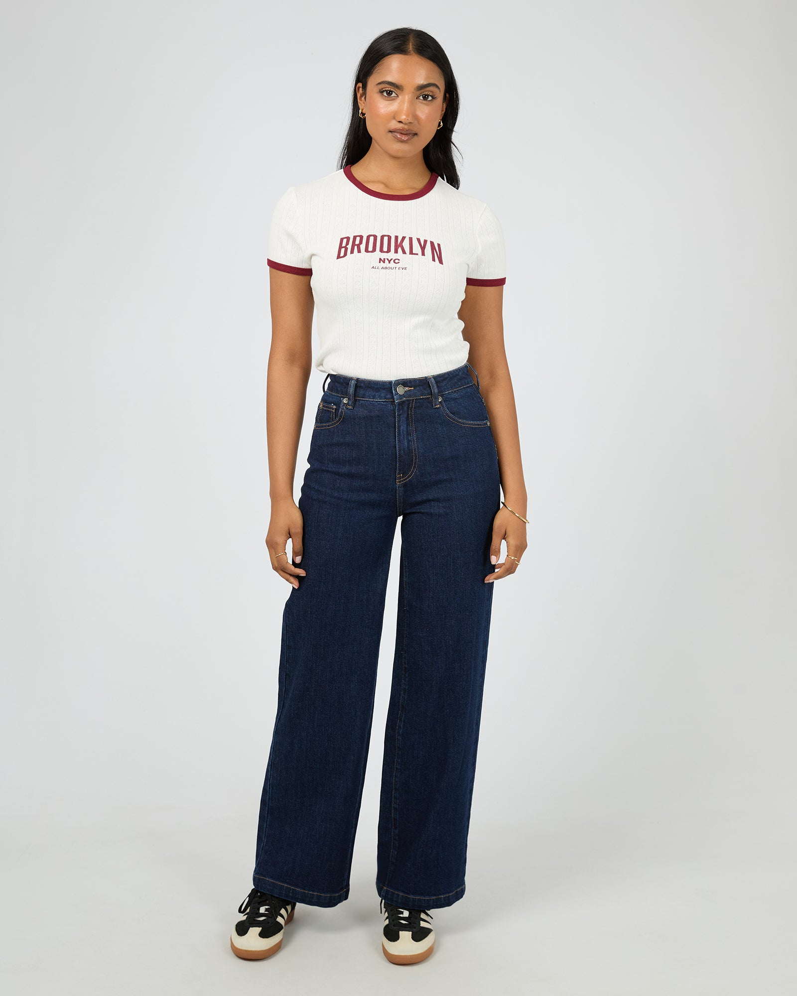 Brooklyn Baby Tee Vintage / White | All About Eve All About Eve